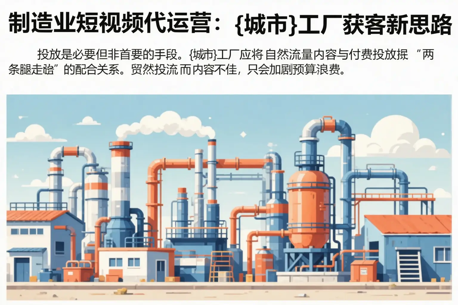 制造业短视频代运营:抚宁工厂获客新思路
